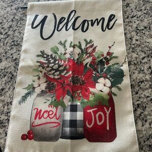 Christmas winter garden flag